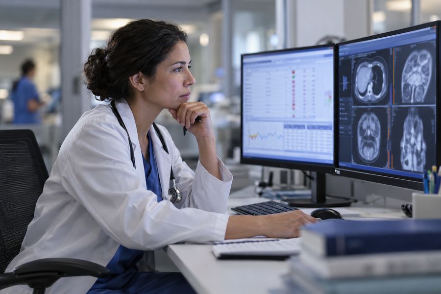 clinician-verifying-ai-recommendation